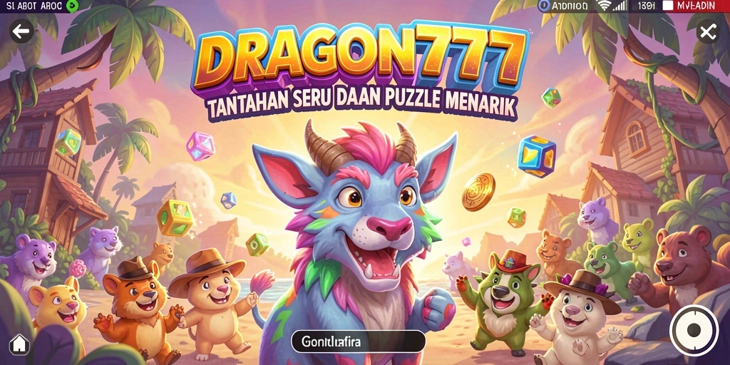 Tampilan gameplay DRAGON777 yang seru dan menantang dalam membongkar puzzle.