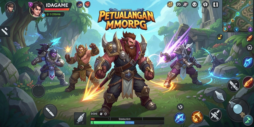 Screenshot gameplay IDAGAME menampilkan petualangan mengasyikkan dalam dunia MMORPG.