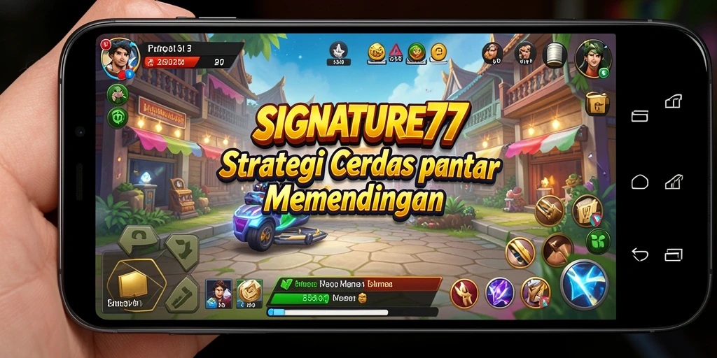 Tangkapan layar gameplay SIGNATURE77 menunjukkan pertarungan strategis yang mendebarkan.