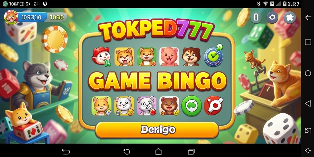 Tampilan gameplay TOKPED777 dengan keseruan Bingo.